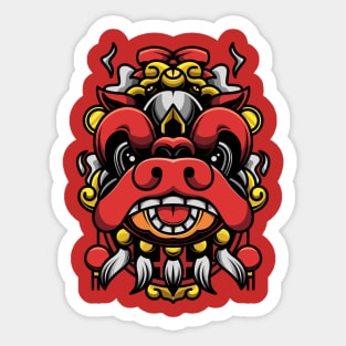 Lion Dance Sticker